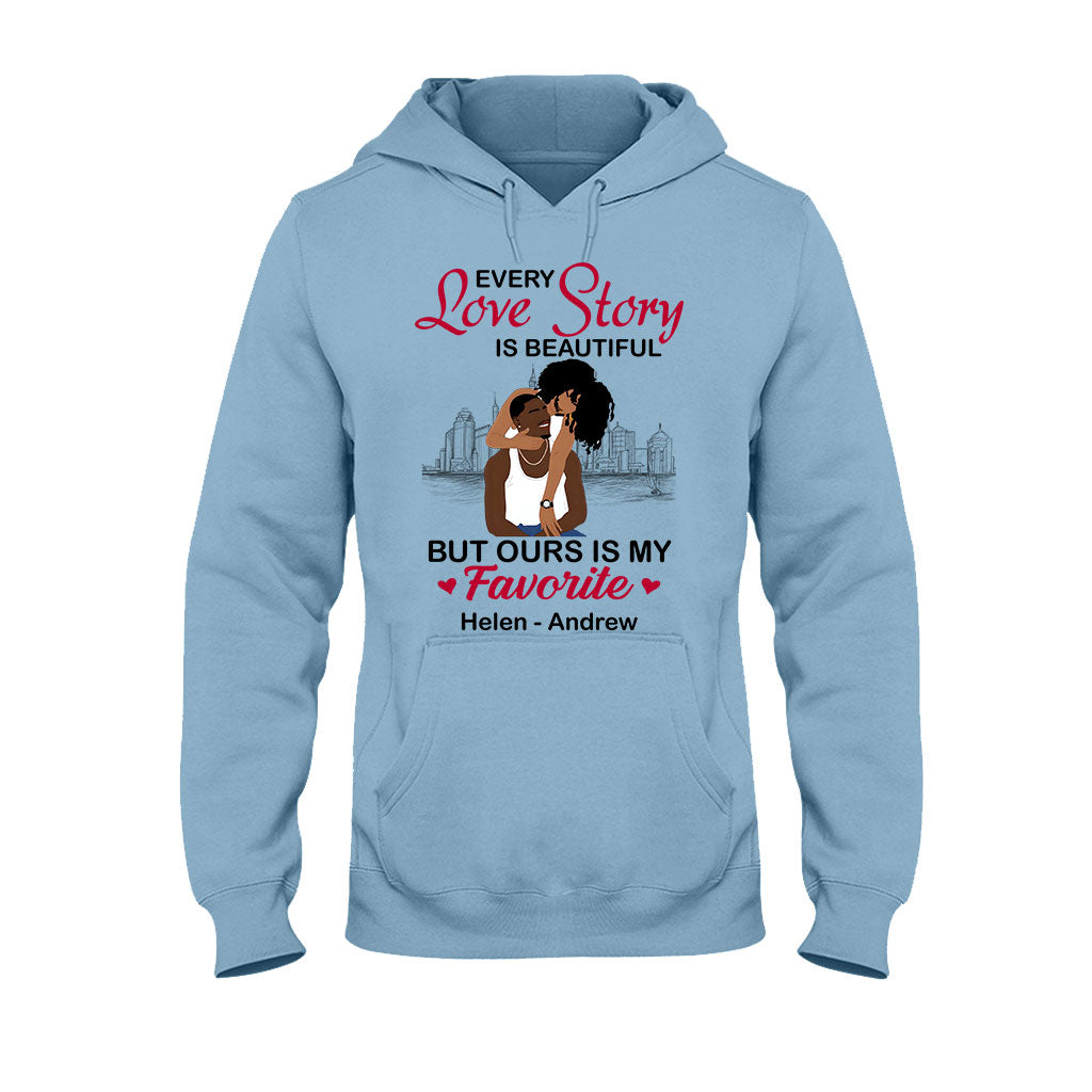 Unsere Geschichte ist meine Lieblingsgeschichte – personalisiertes T-Shirt und Hoodie für Afroamerikaner