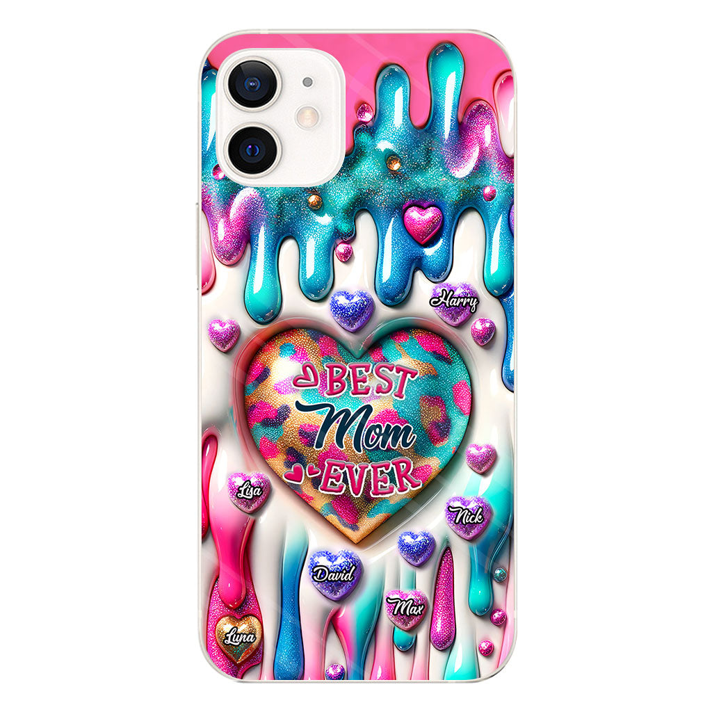 Best Mom Grandma Ever - Personalized Mother Clear Phone Case