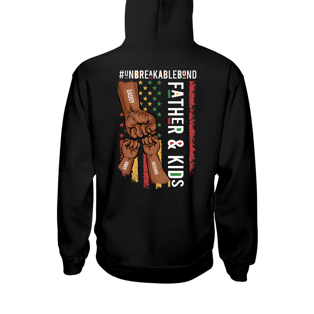 Père et fils, lien indéfectible - T-shirt et sweat à capuche personnalisés afro-américains