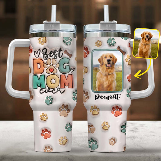 Die beste Hundemama aller Zeiten – personalisierter Hundebecher mit Henkel