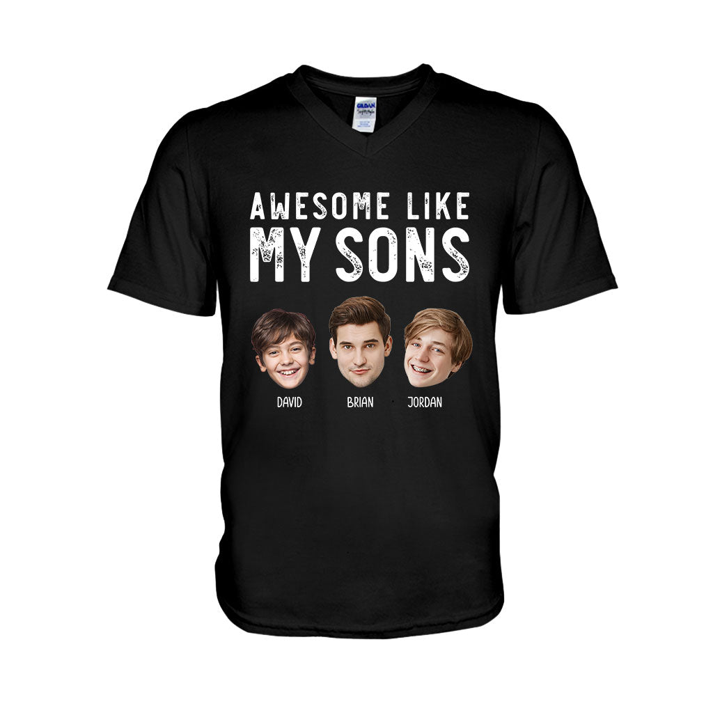Awesome Like My Children - Personalized Father T-shirt And Hoodie