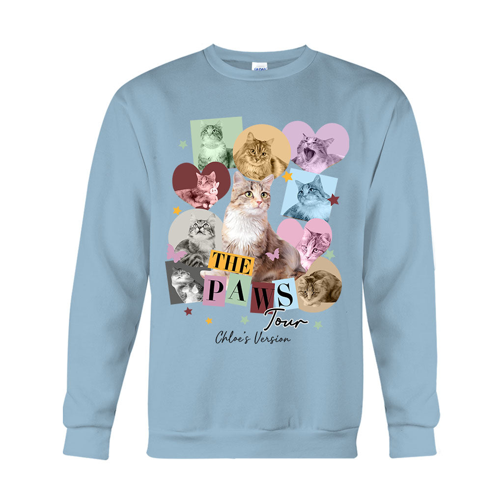 Die Paws Tour – Haustierversion – Personalisiertes Katzen-T-Shirt und Hoodie