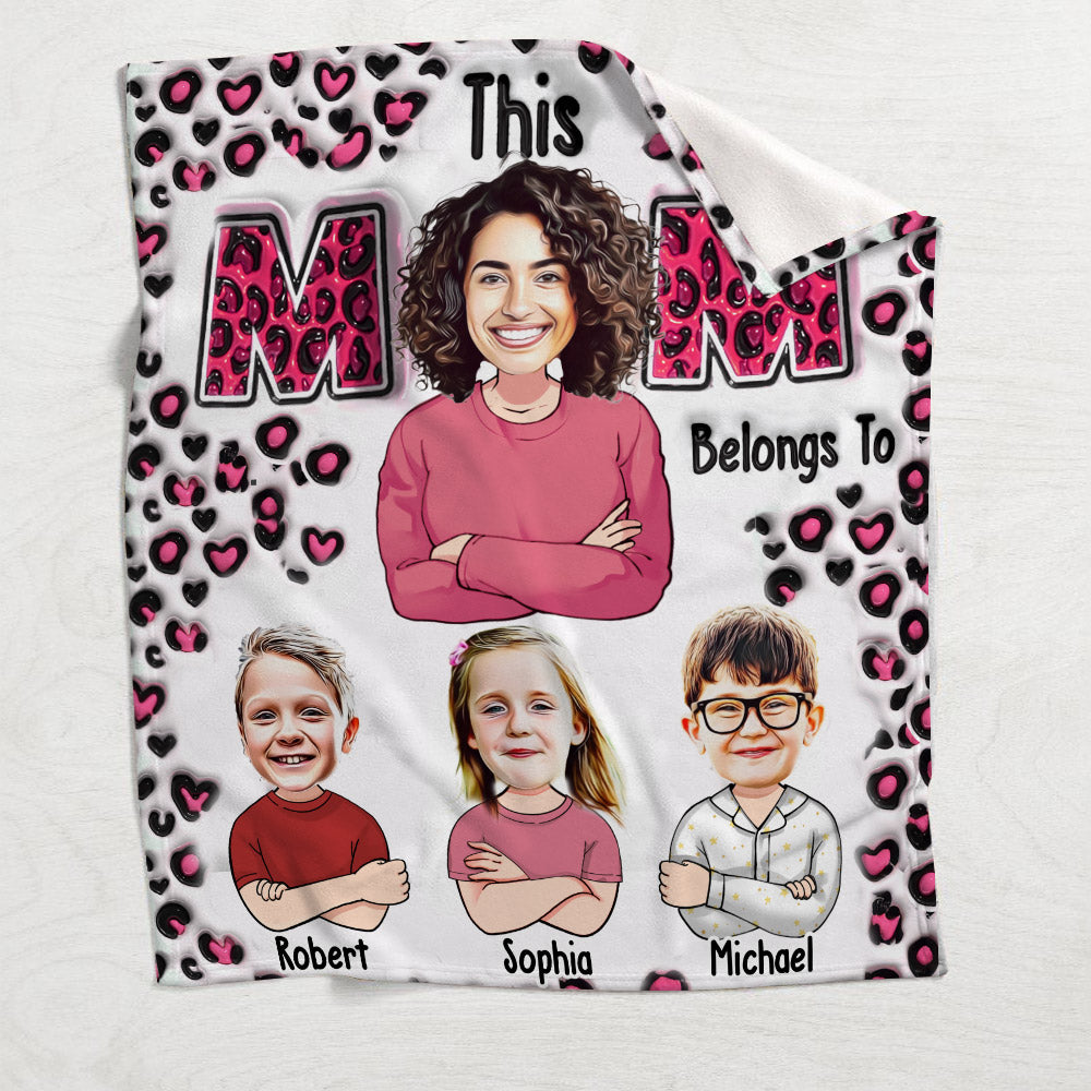 This Mom Belongs To - Personalized Mother Blanket