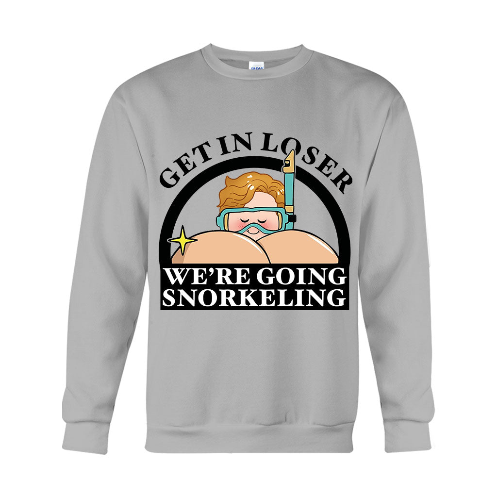 „Get In Loser“ – Lustiges Schnorchler-Shirt und personalisierter Tauch-Hoodie