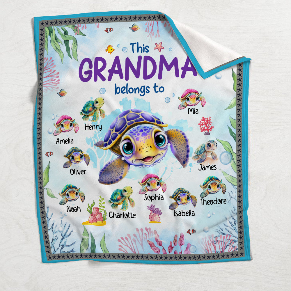 This Grandma Belongs To - Personalized Grandma Blanket