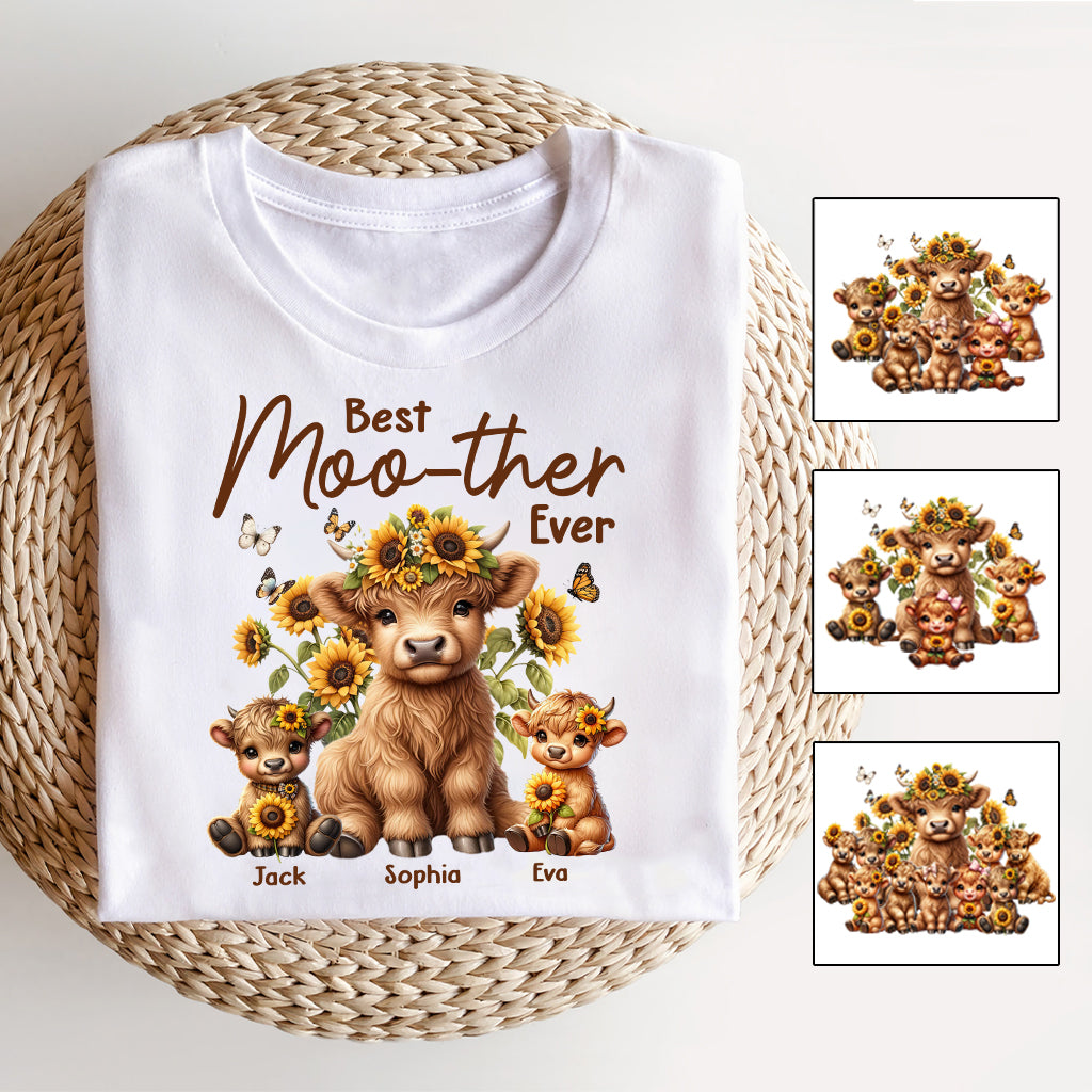 Best Moo-ther Ever - Personalized Mother T-shirt And Hoodie