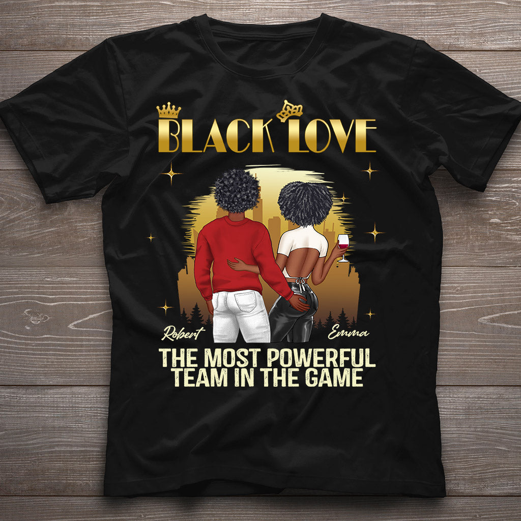 Black Love - Personalized Couple T-shirt And Hoodie