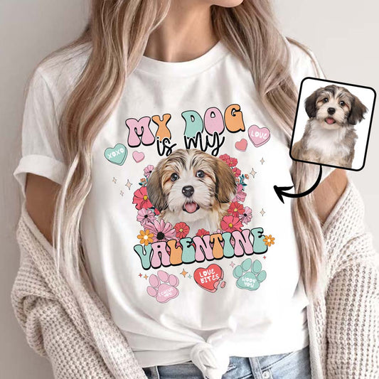 Mon chien est mon Valentin - T-shirt et sweat à capuche personnalisés pour chiens