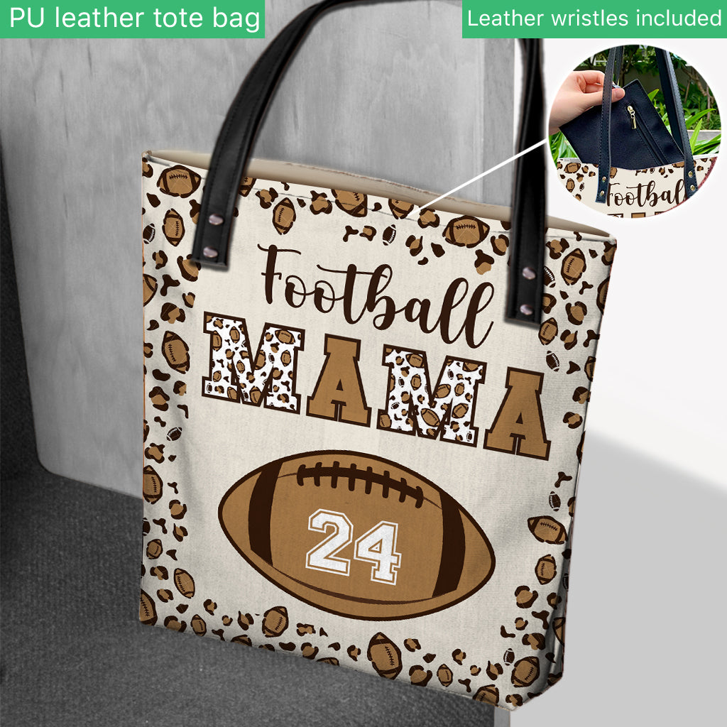 Football Mom - Personalized Football Tote Bag