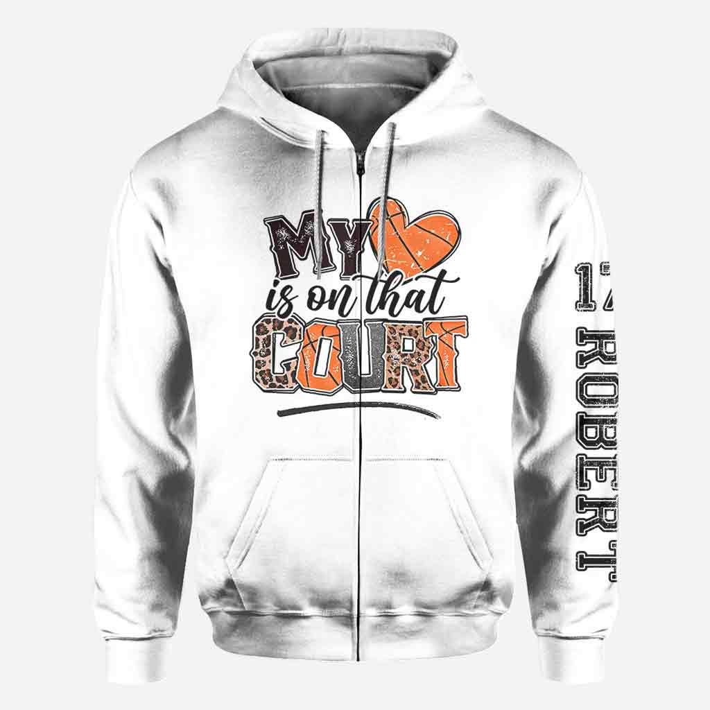 Mein Herz schlägt für diesen Basketballplatz – Personalisiertes Basketball-Shirt