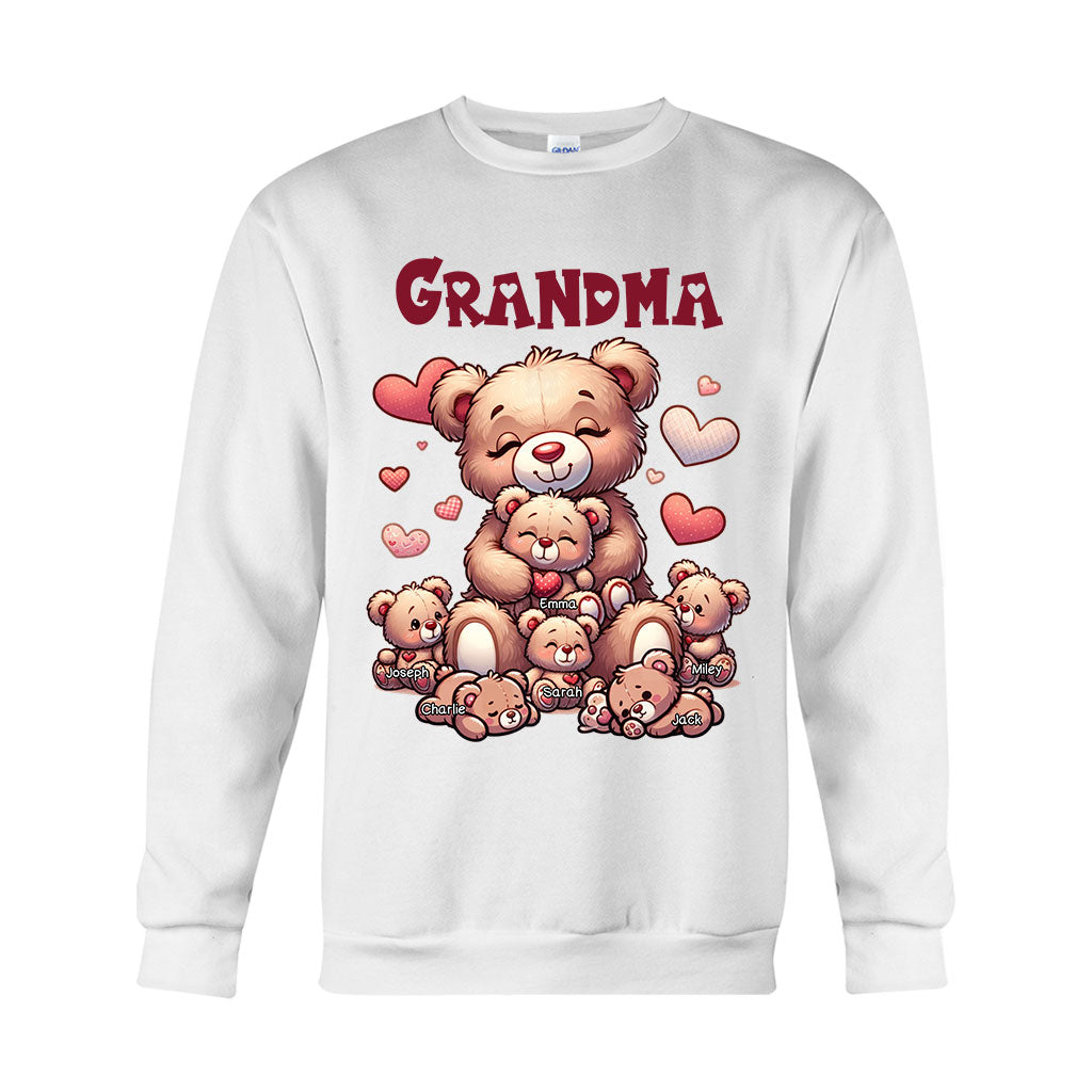 Grandma Bear - Personalized Grandma T-shirt And Hoodie
