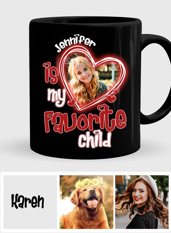 Mom's Favorite Child - Personalized Mother Mug