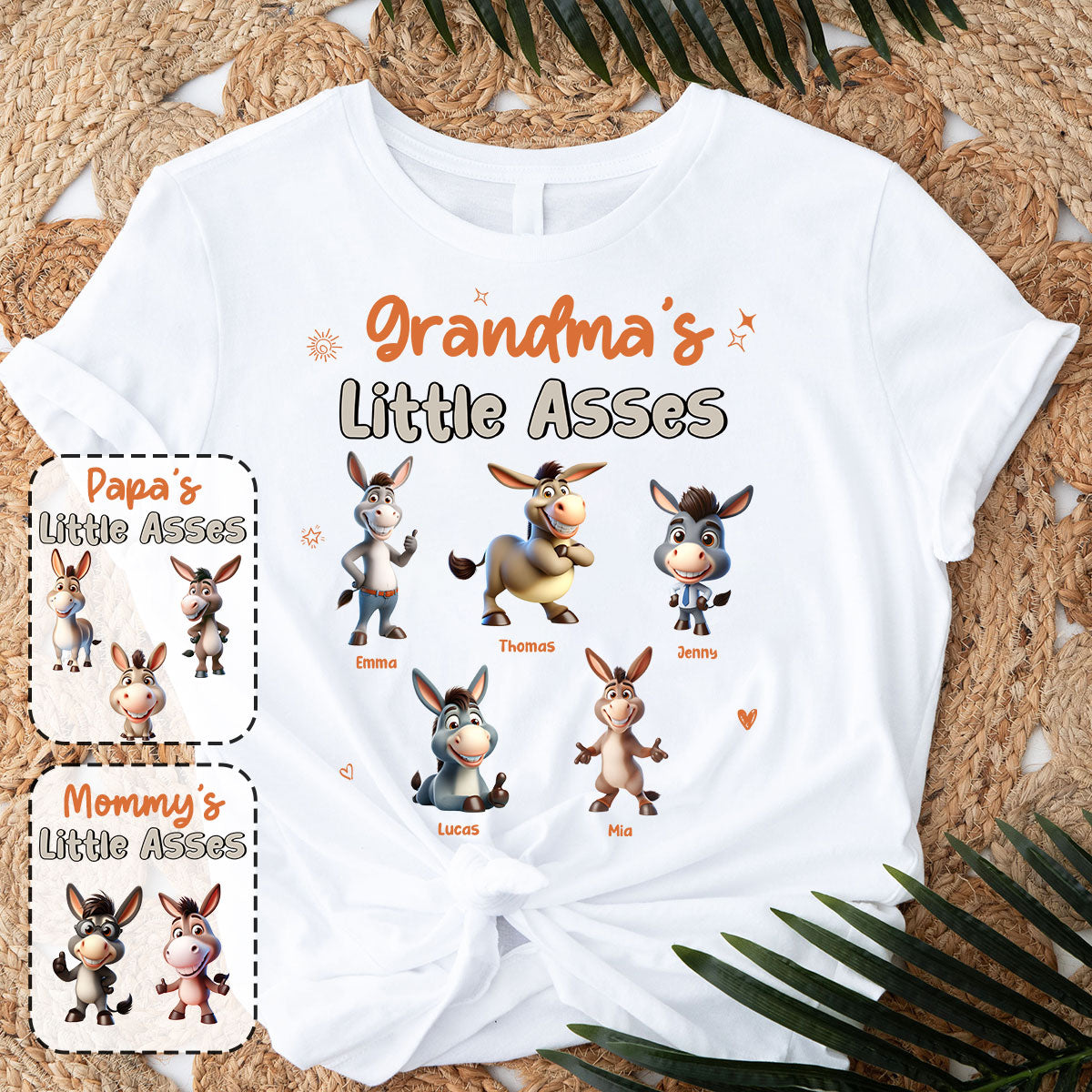 Grandma's Mom's Any Title Little Cuties - Personalized Grandma T-shirt And Hoodie