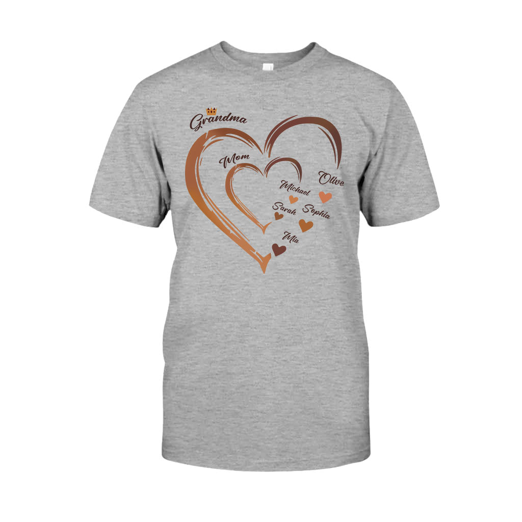 Grandma's Sweetheart - Personalized African American T-shirt And Hoodie