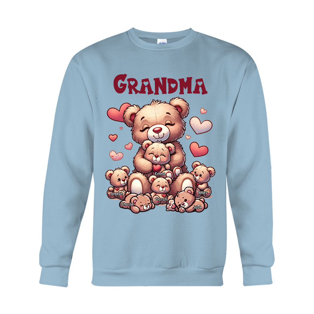 Grandma Bear - Personalized Grandma T-shirt And Hoodie