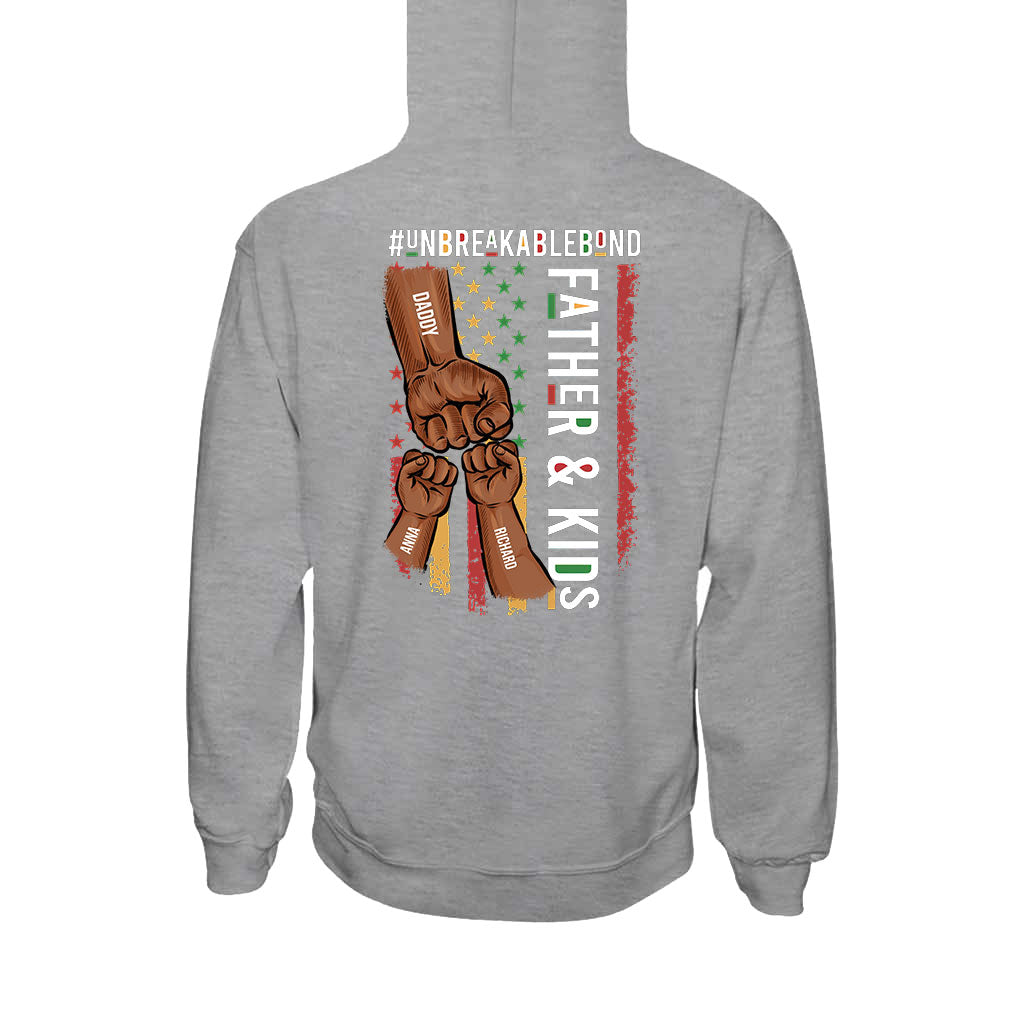 Père et fils, lien indéfectible - T-shirt et sweat à capuche personnalisés afro-américains