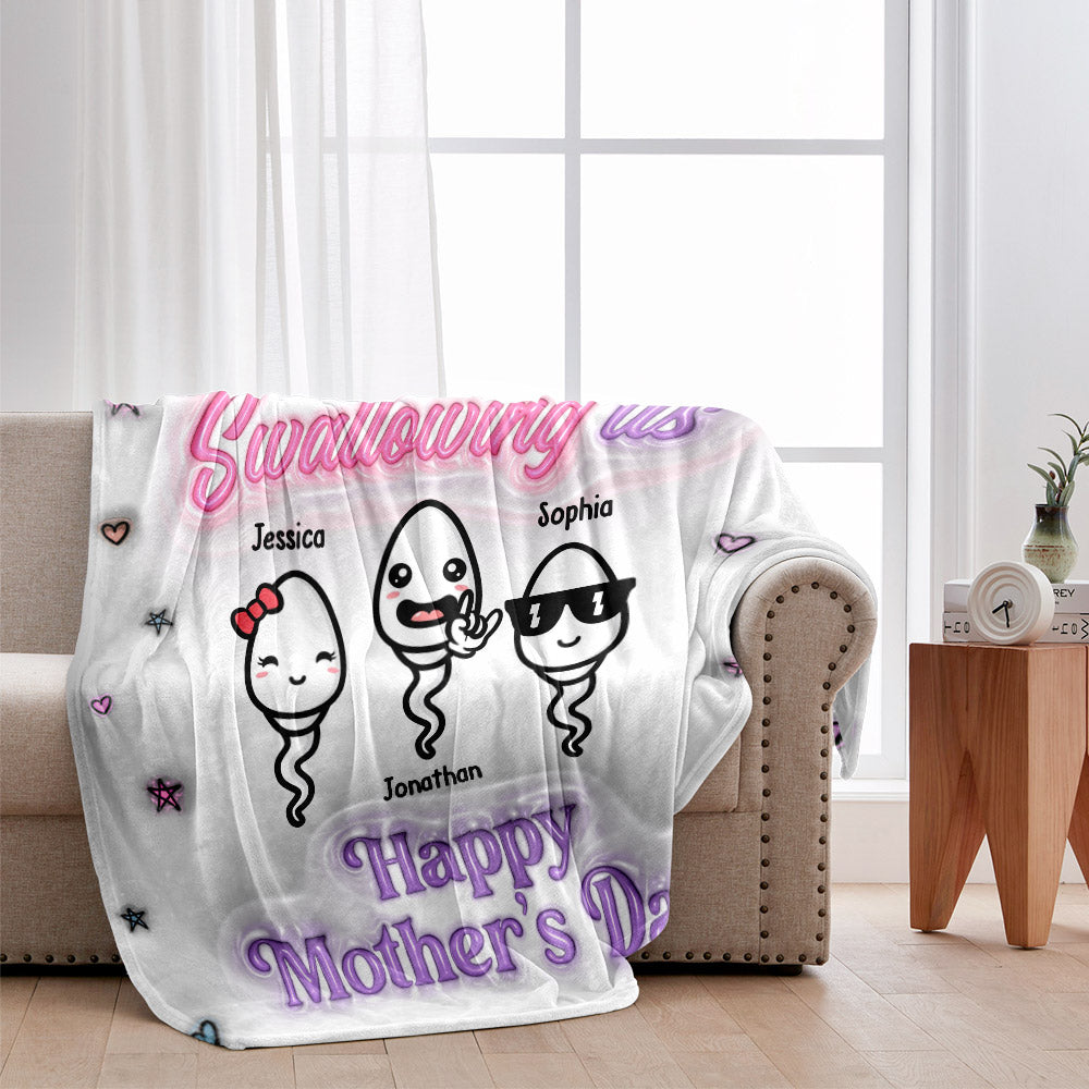 Thanks You Mom - Personalized Mother Blanket