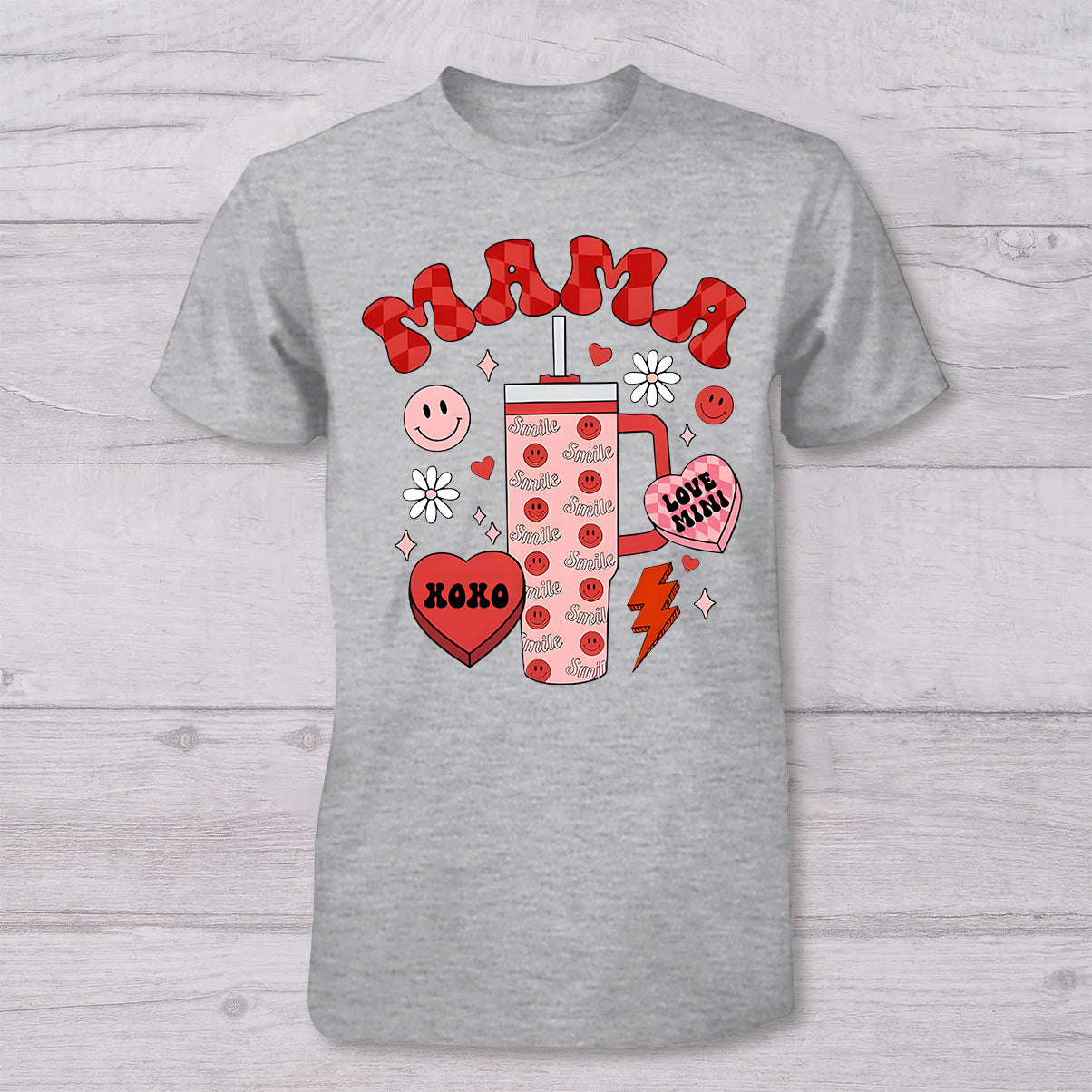 Mama And Mini - Personalized Mother T-shirt And Baby Onesie