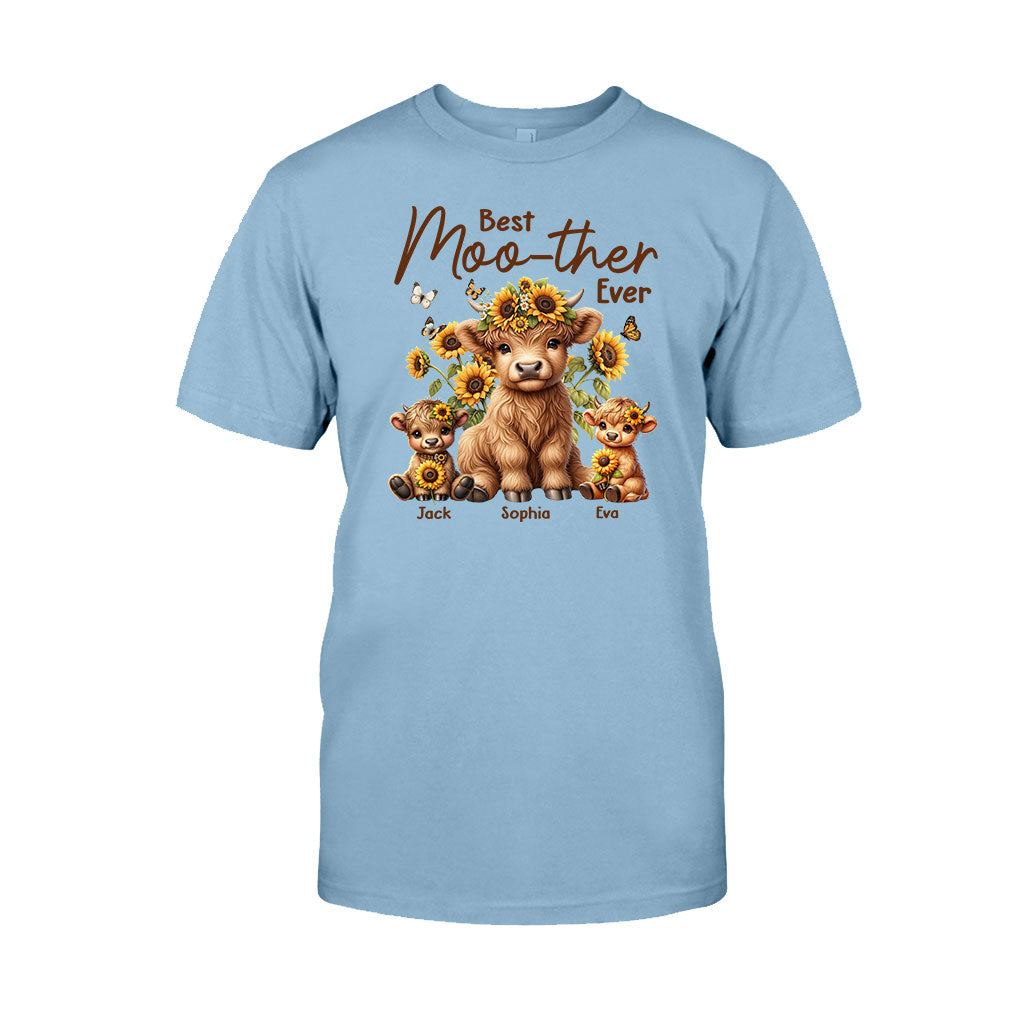 Best Moo-ther Ever - Personalized Mother T-shirt And Hoodie