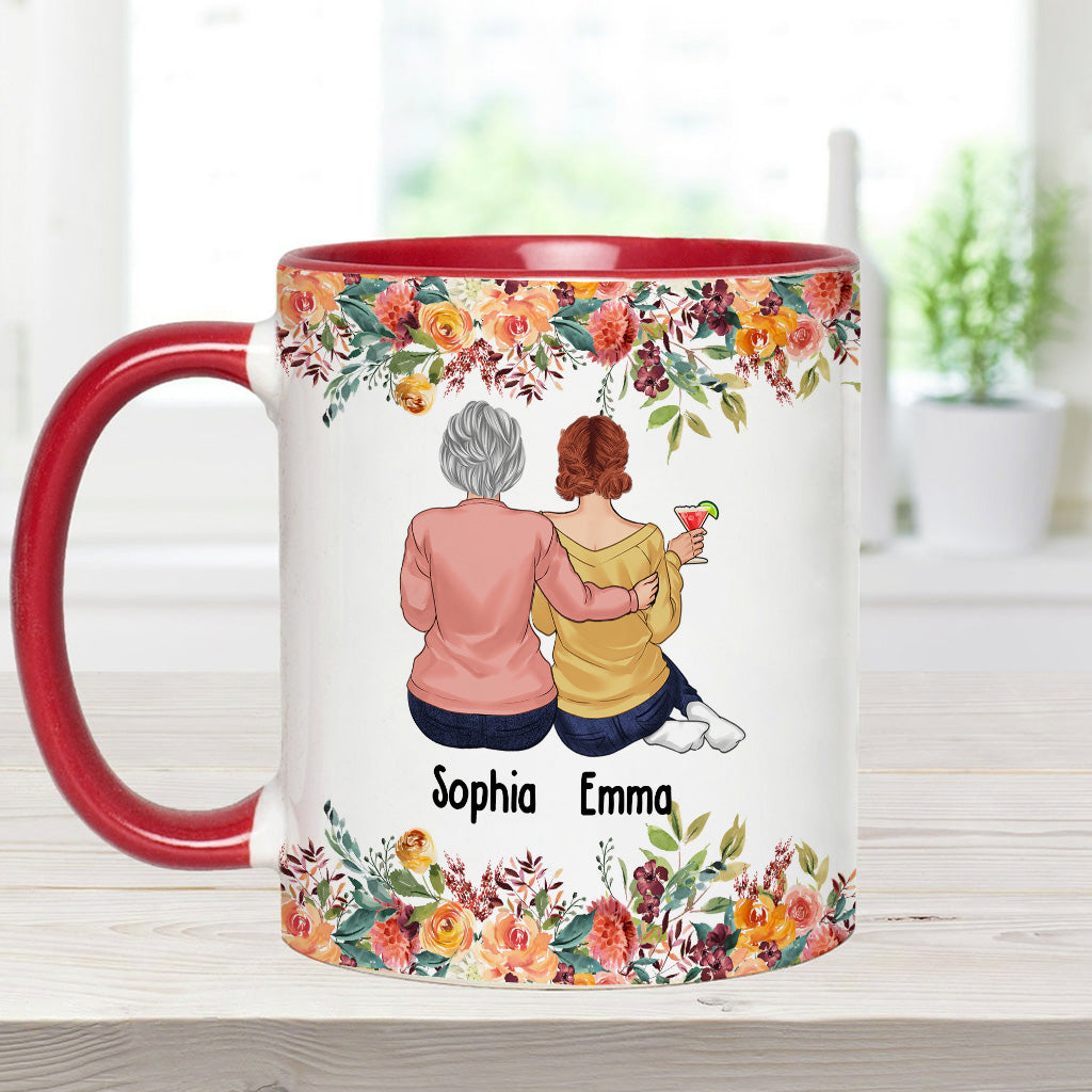 Mother And Daughters - Personalized Mother Accent Mug