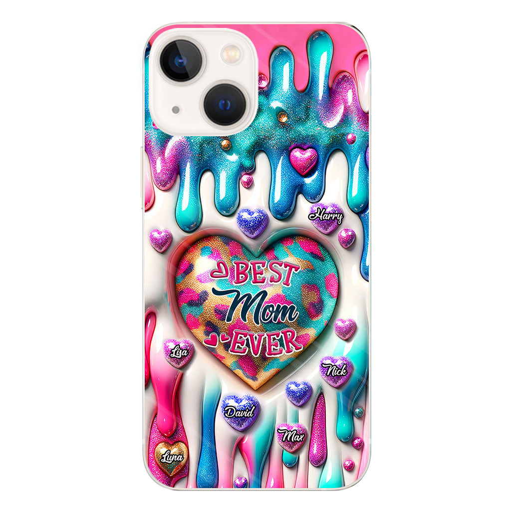 Best Mom Grandma Ever - Personalized Mother Clear Phone Case