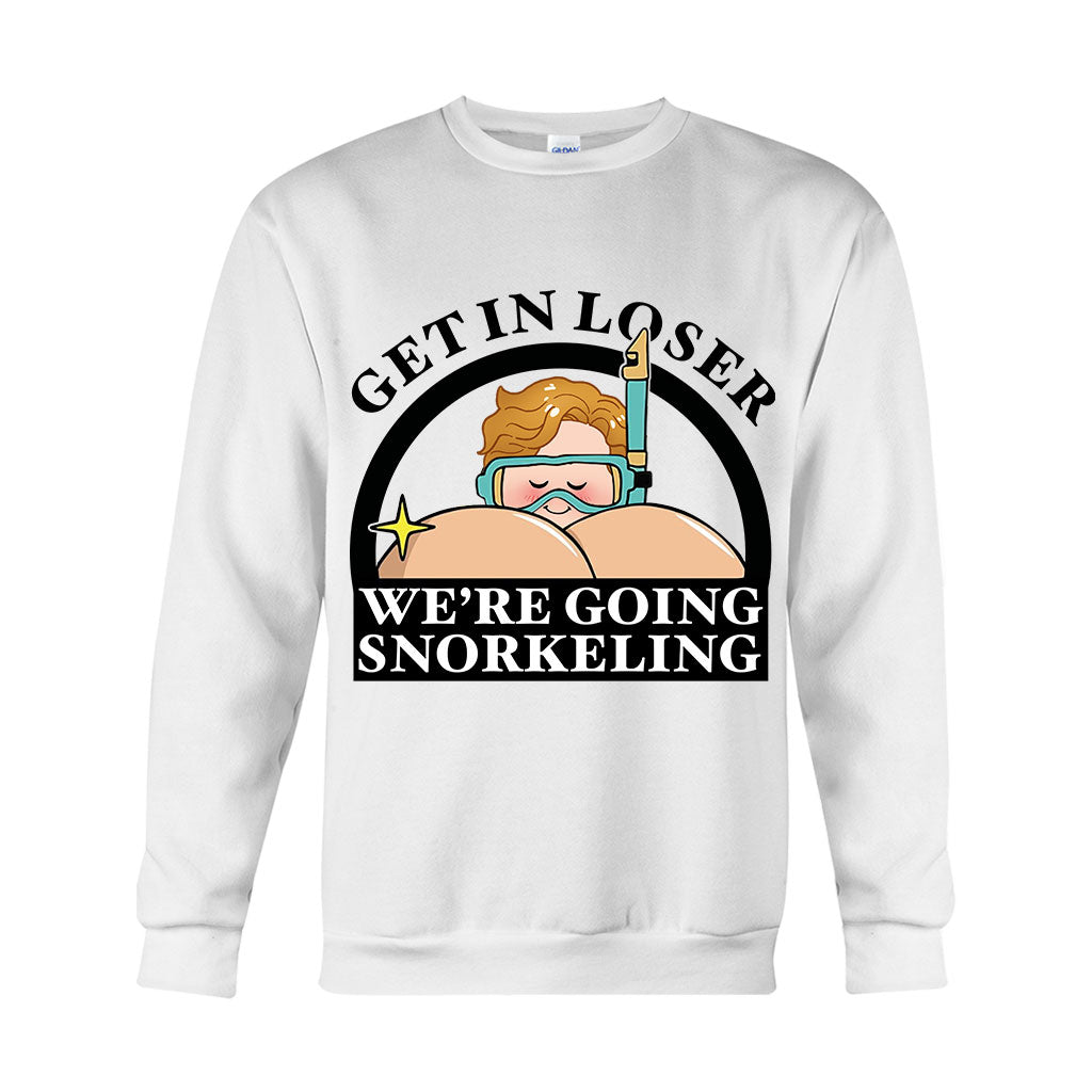 „Get In Loser“ – Lustiges Schnorchler-Shirt und personalisierter Tauch-Hoodie