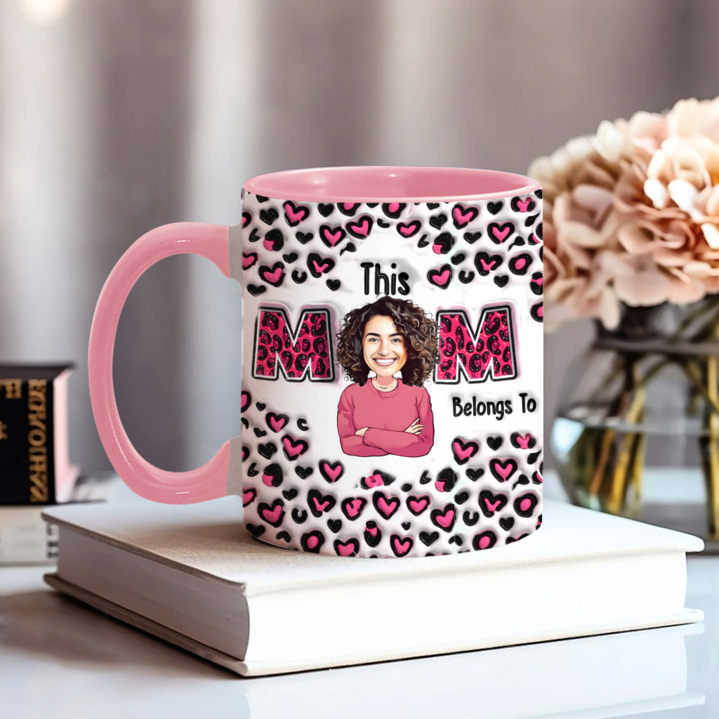 This Mom Belongs To - Personalized Mother Accent Mug