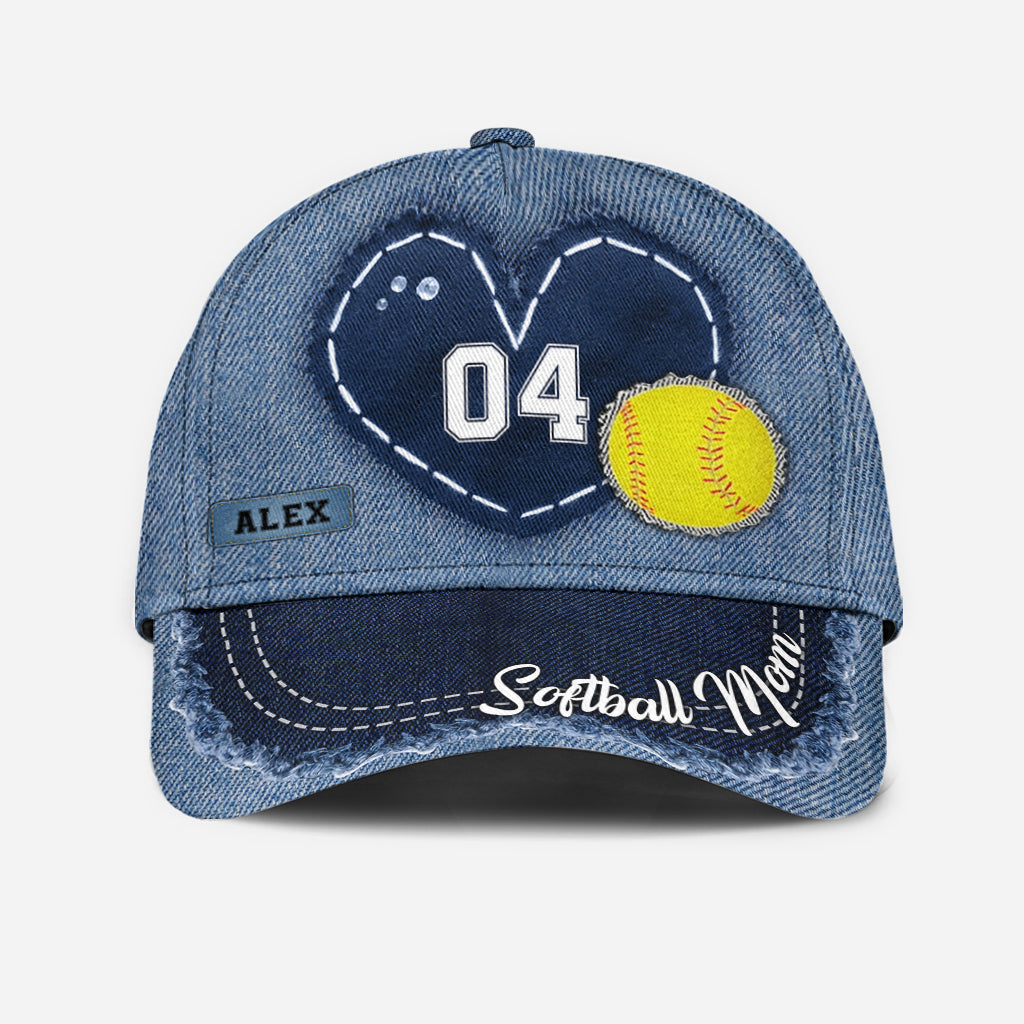Softball Mom – Personalisierte Softball Classic Cap