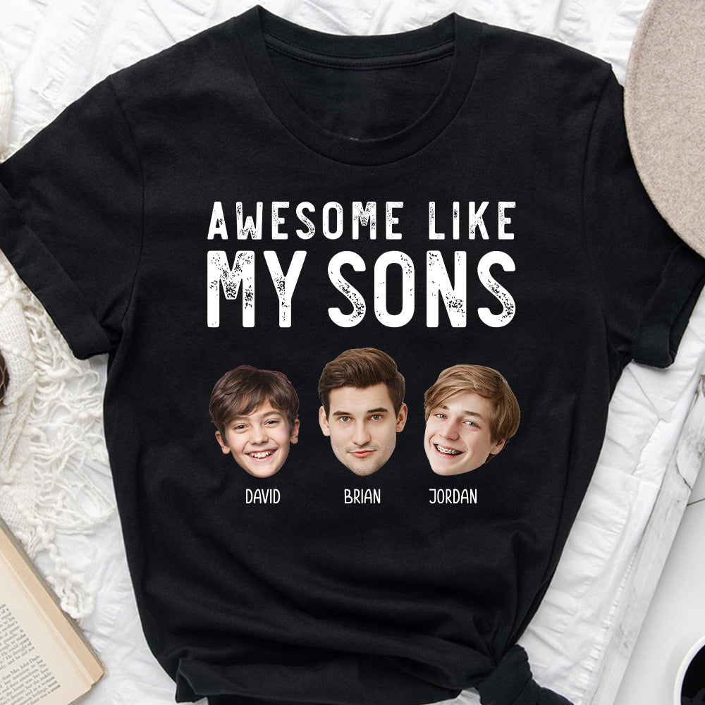 Awesome Like My Children - Personalized Father T-shirt And Hoodie