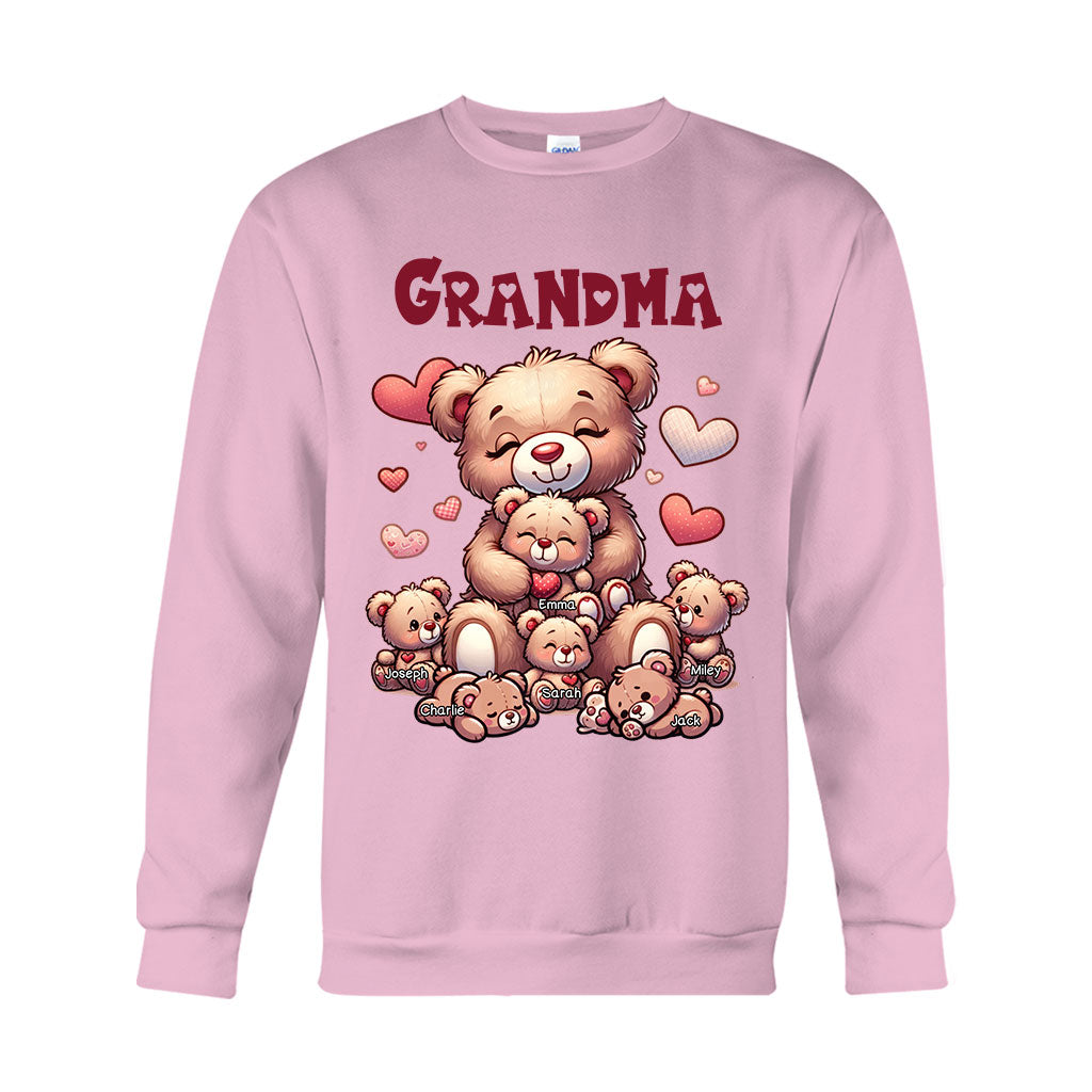 Grandma Bear - Personalized Grandma T-shirt And Hoodie