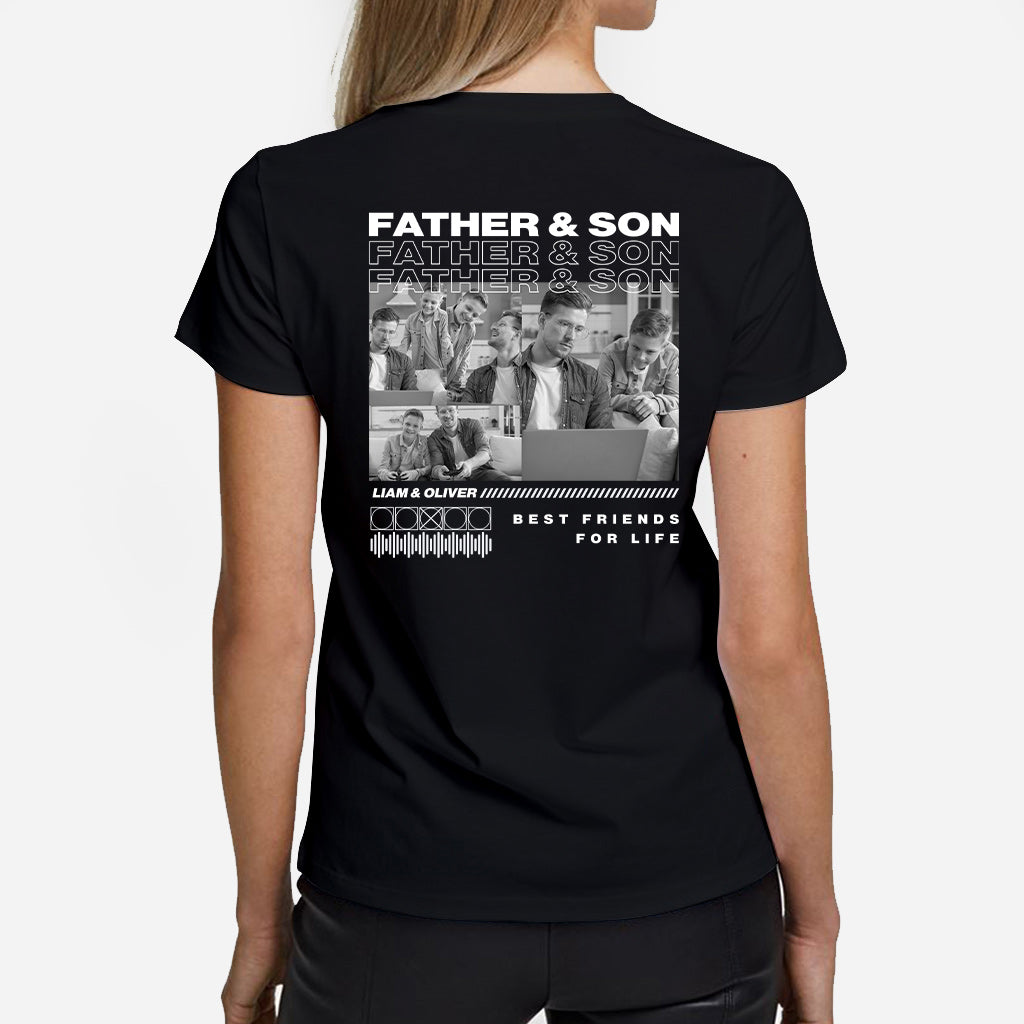 Father And Son Daughter Best Friends - Personalized Father T-shirt and Hoodie