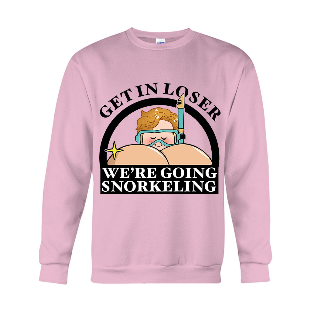 „Get In Loser“ – Lustiges Schnorchler-Shirt und personalisierter Tauch-Hoodie
