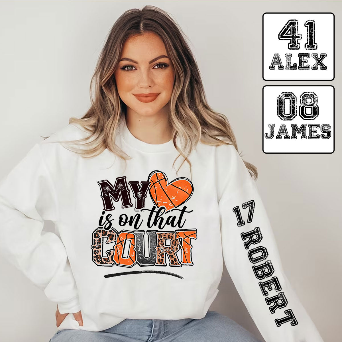 Mein Herz schlägt für diesen Basketballplatz – Personalisiertes Basketball-Shirt