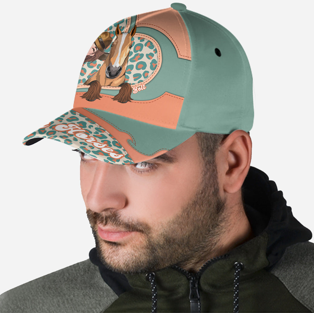 Pensez aux chevaux - Casquette classique personnalisée à motif cheval