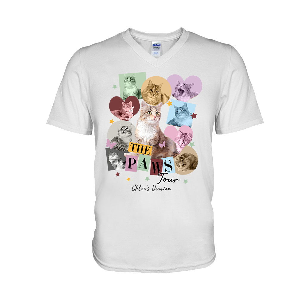 Die Paws Tour – Haustierversion – Personalisiertes Katzen-T-Shirt und Hoodie