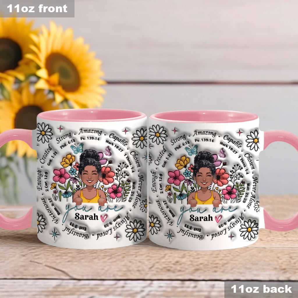 God Says You Are - Personalized African American Accent Mug