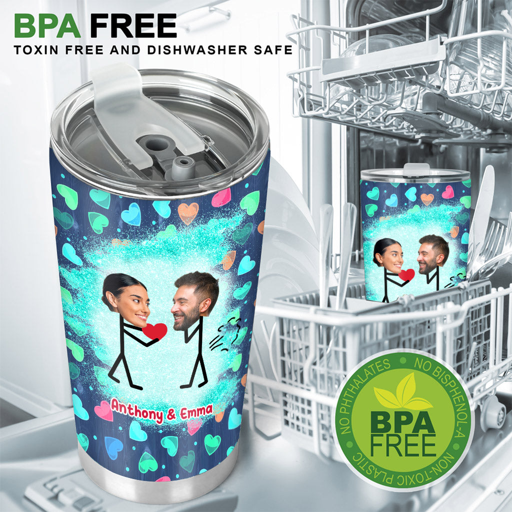Funny Photo Inserted Couple - Personalized Couple Tumbler