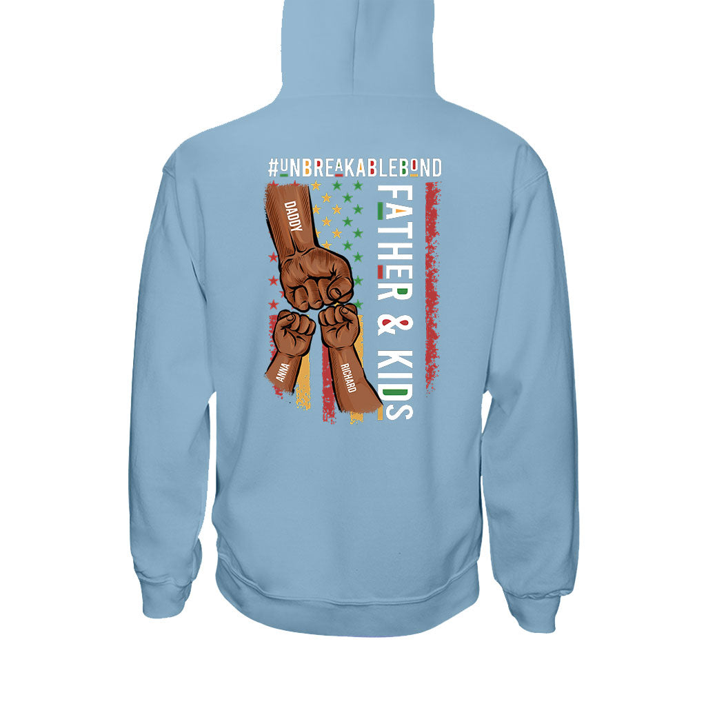 Père et fils, lien indéfectible - T-shirt et sweat à capuche personnalisés afro-américains