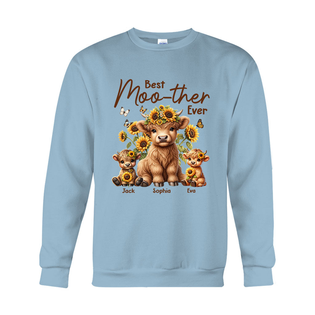 Best Moo-ther Ever - Personalized Mother T-shirt And Hoodie