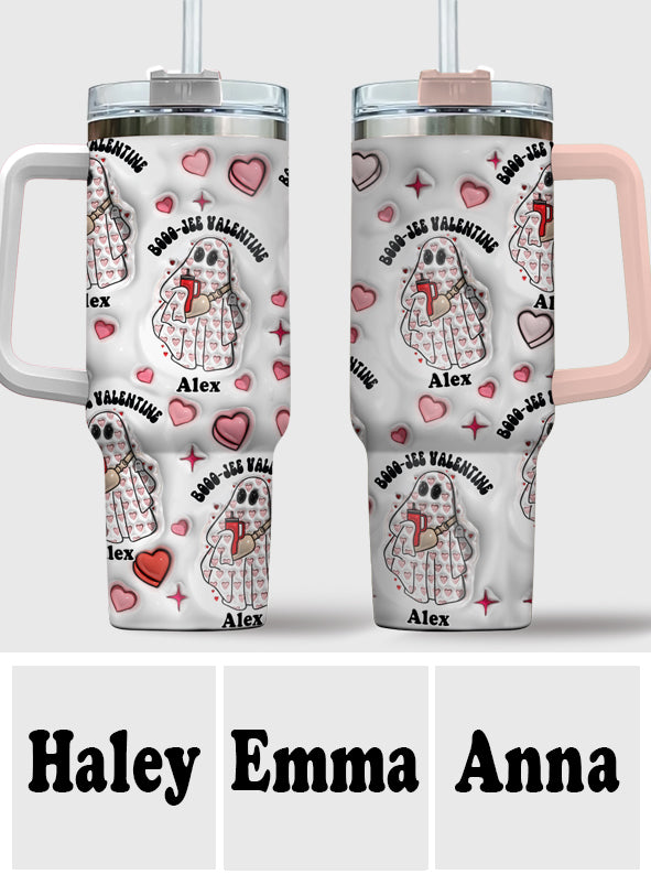 Gobelet isotherme personnalisé Boo Jee Valentine avec anse
