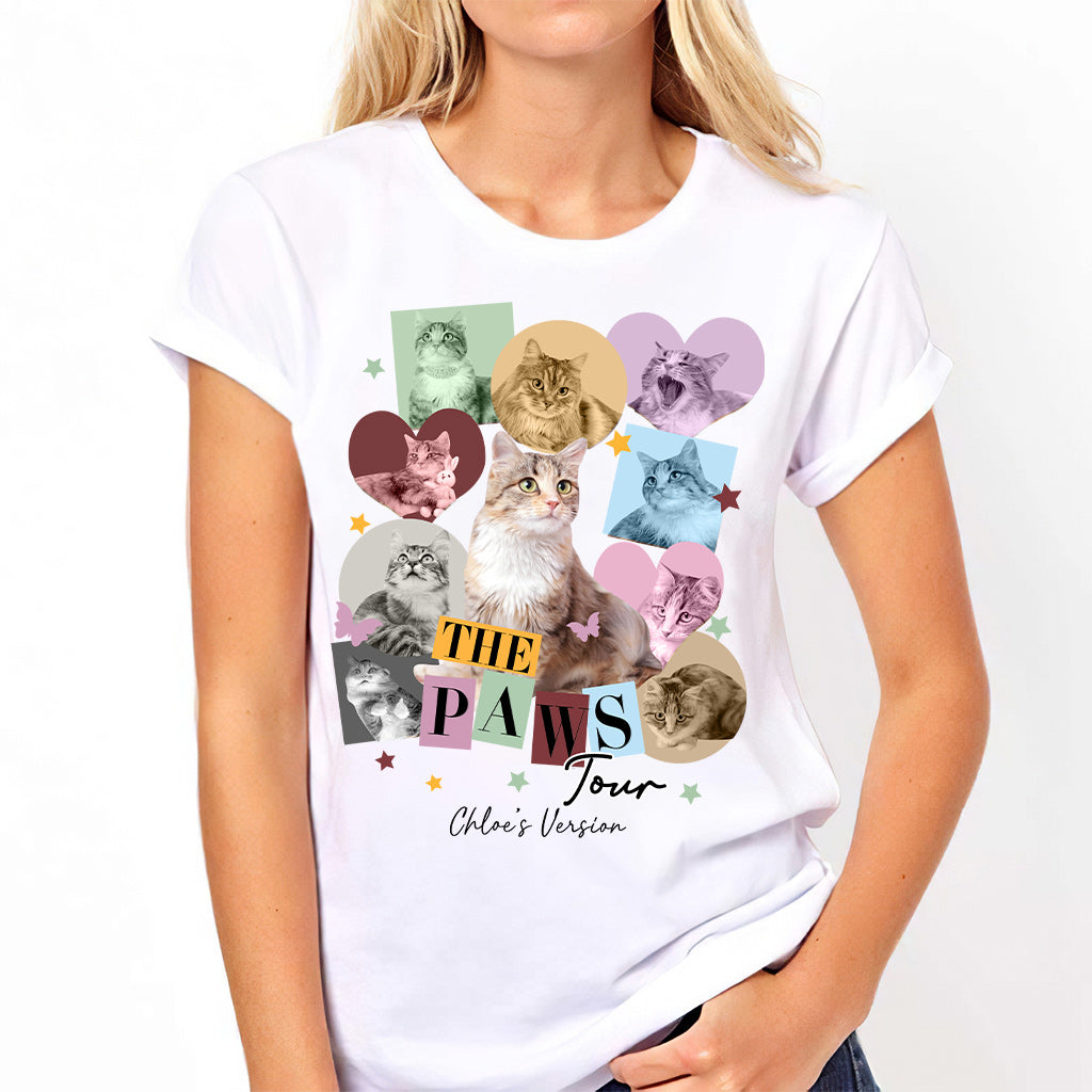 Die Paws Tour – Haustierversion – Personalisiertes Katzen-T-Shirt und Hoodie