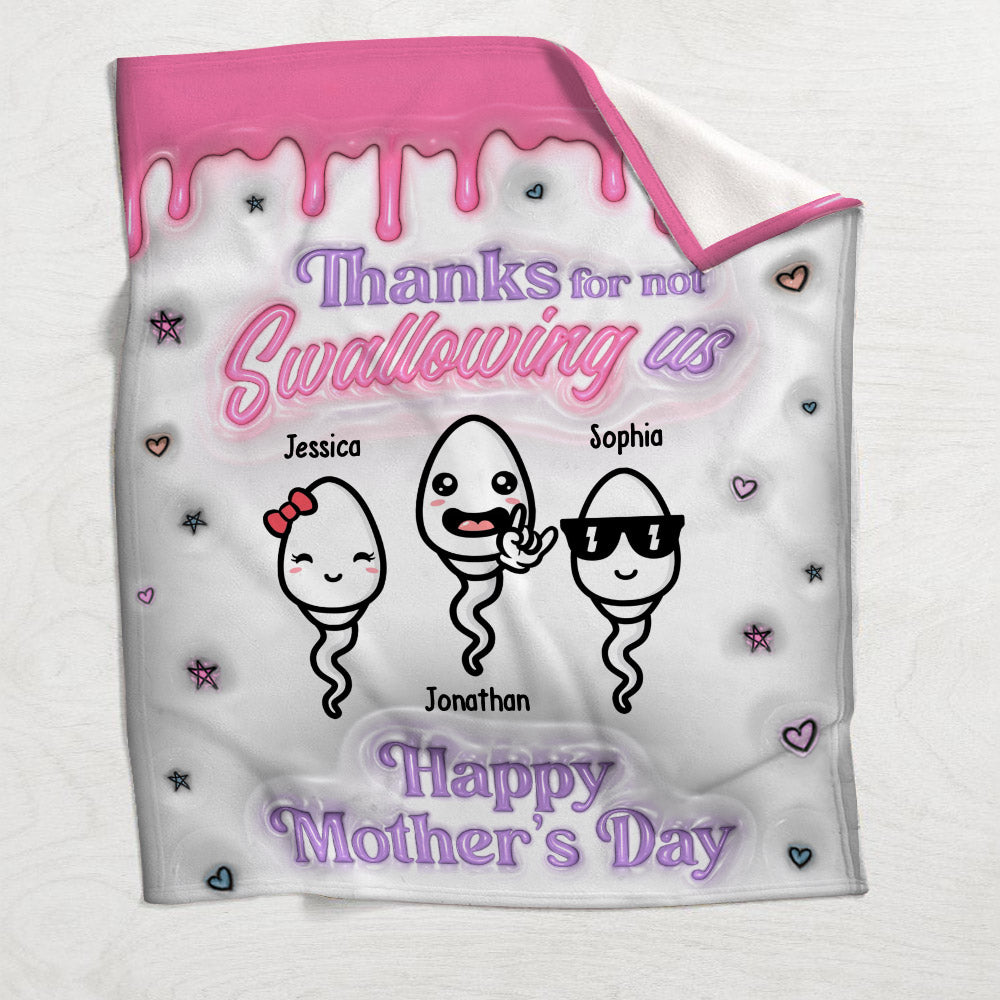 Thanks You Mom - Personalized Mother Blanket