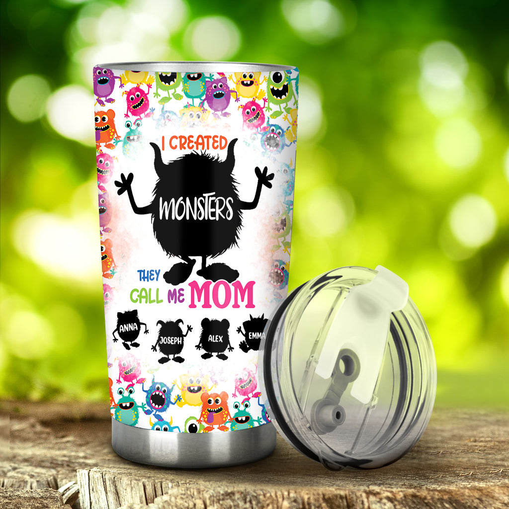 I Created Monsters They Call Me Mom/ Dad - Personalized Mother Tumbler