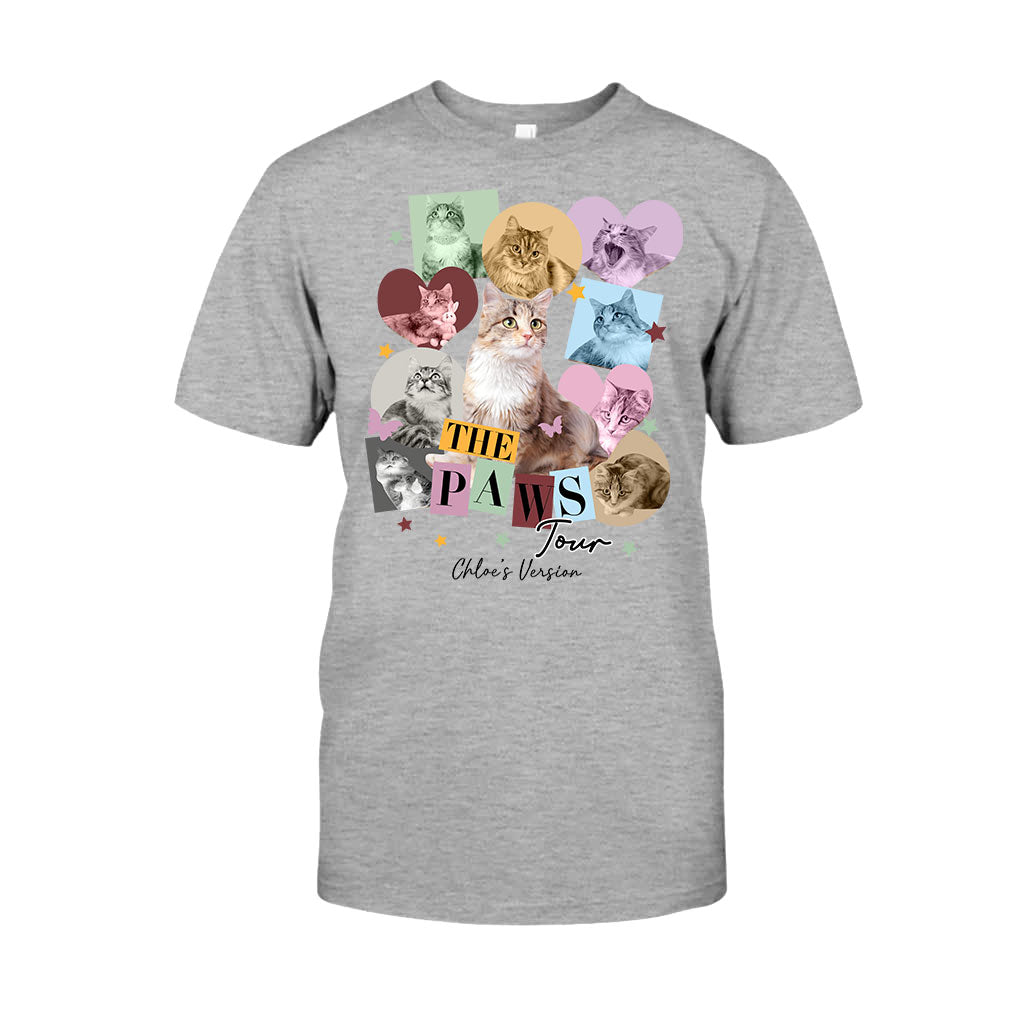 Die Paws Tour – Haustierversion – Personalisiertes Katzen-T-Shirt und Hoodie