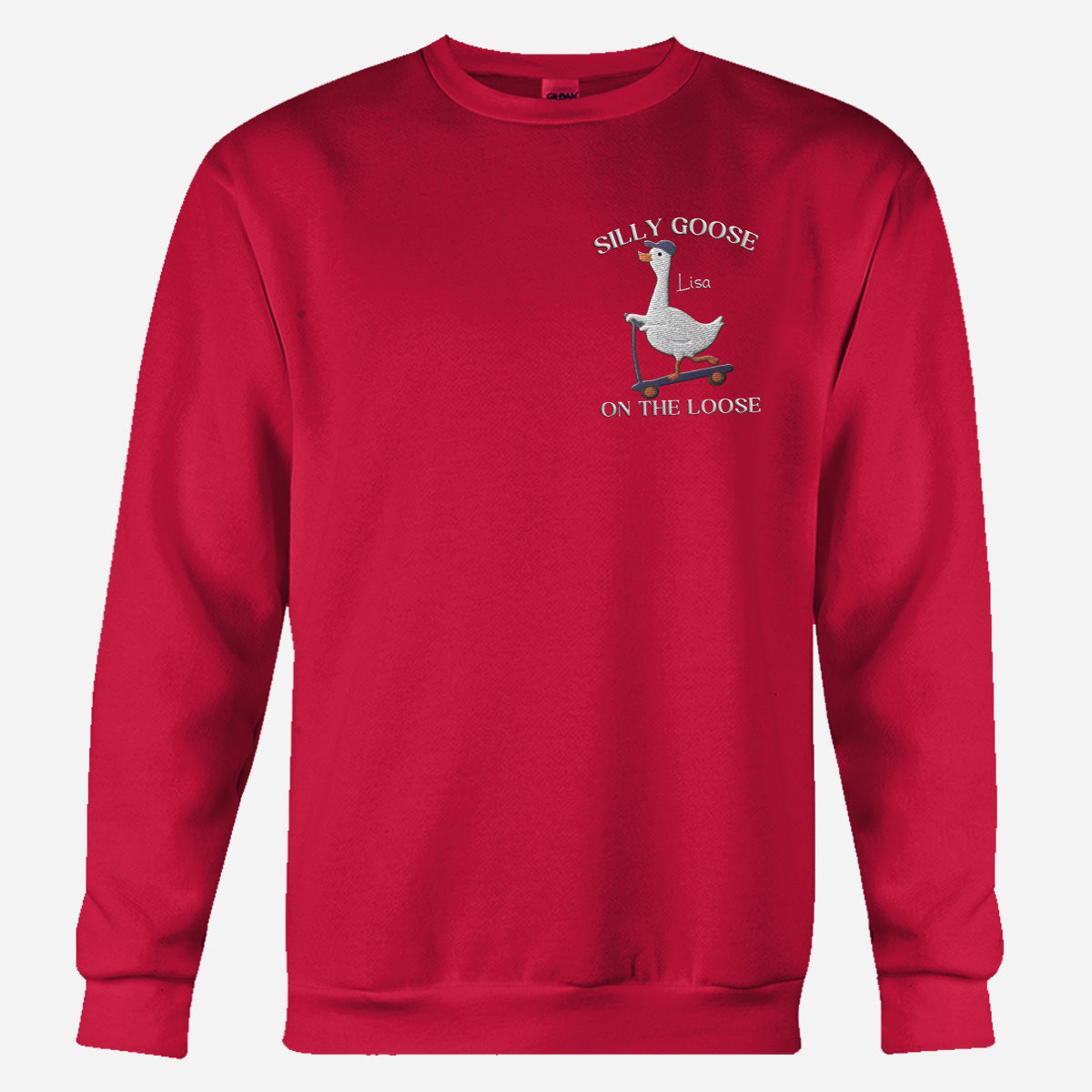 Besticktes Sweatshirt mit sarkastischem Spruch – Personalisierter Pullover mit Stickerei
