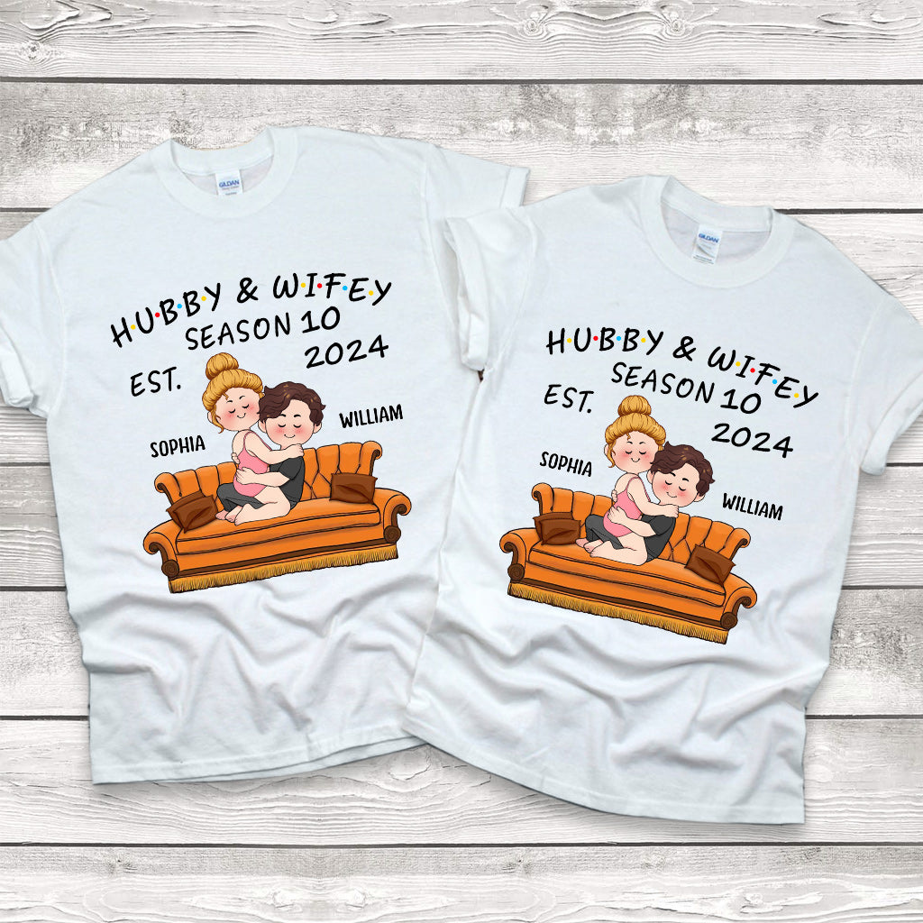 Hubby & Wifey - Personalized Husband And Wife T-shirt And Hoodie