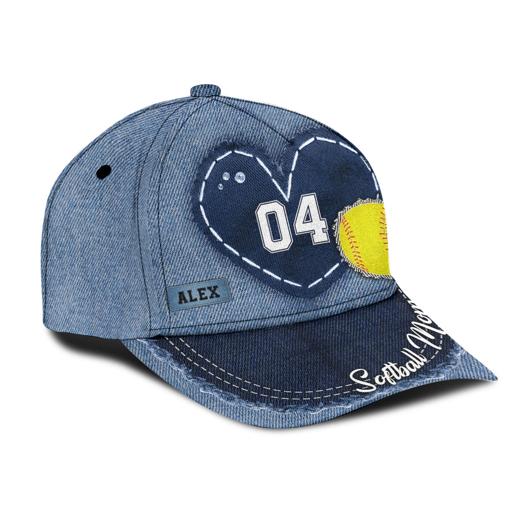 Softball Mom – Personalisierte Softball Classic Cap