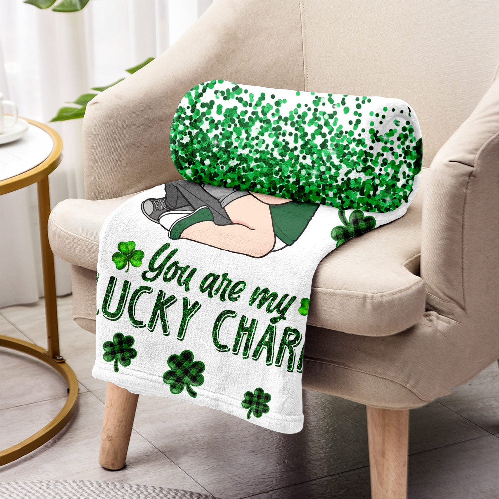 You Are My Lucky Charm - Personalized Couple Blanket
