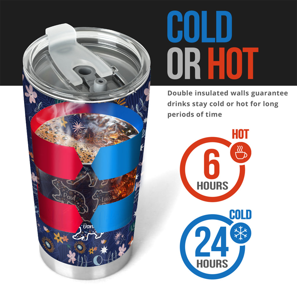 Mama Bear Floral - Personalized Mother Tumbler