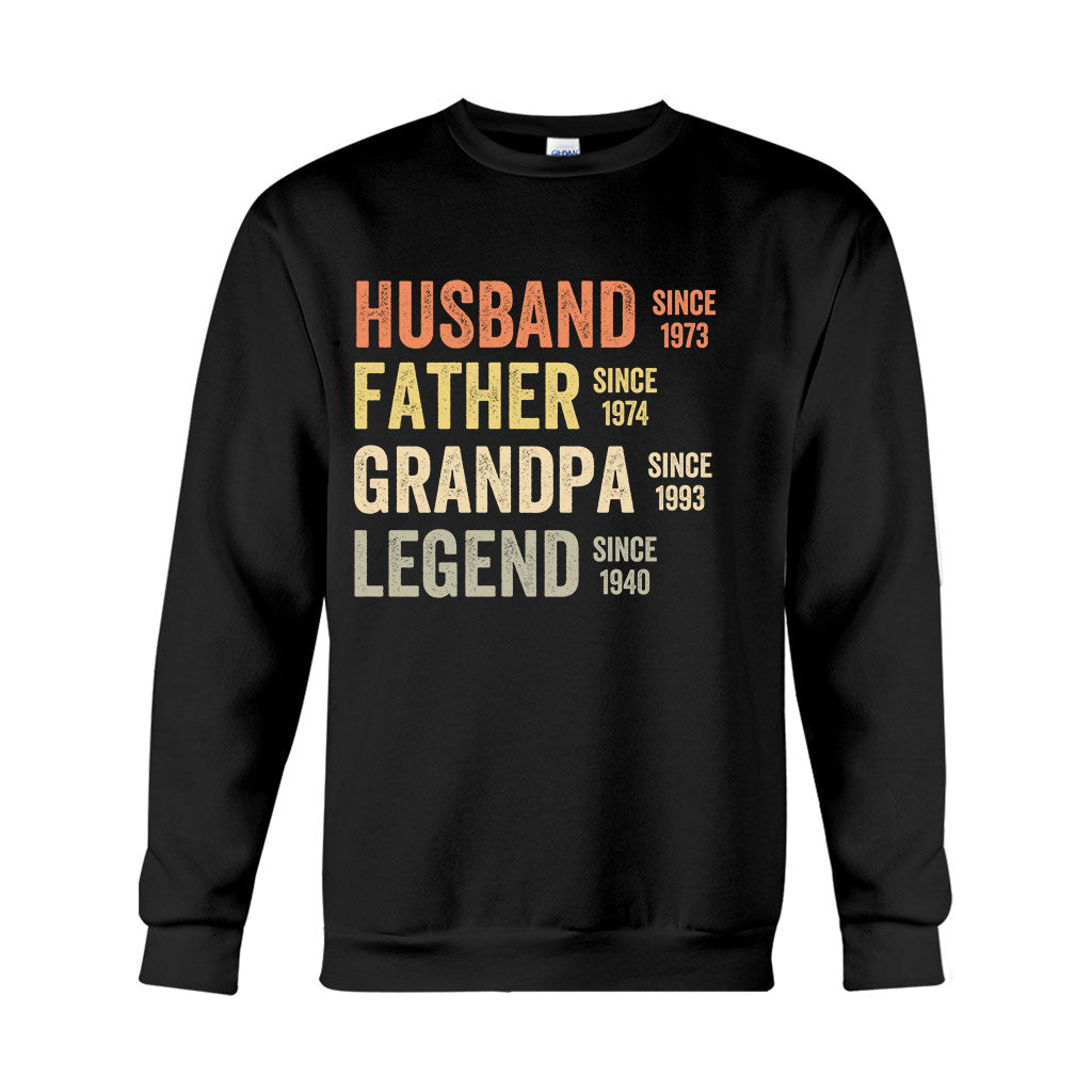 Dad Grandpa Legend - Personalized Father T-shirt And Hoodie